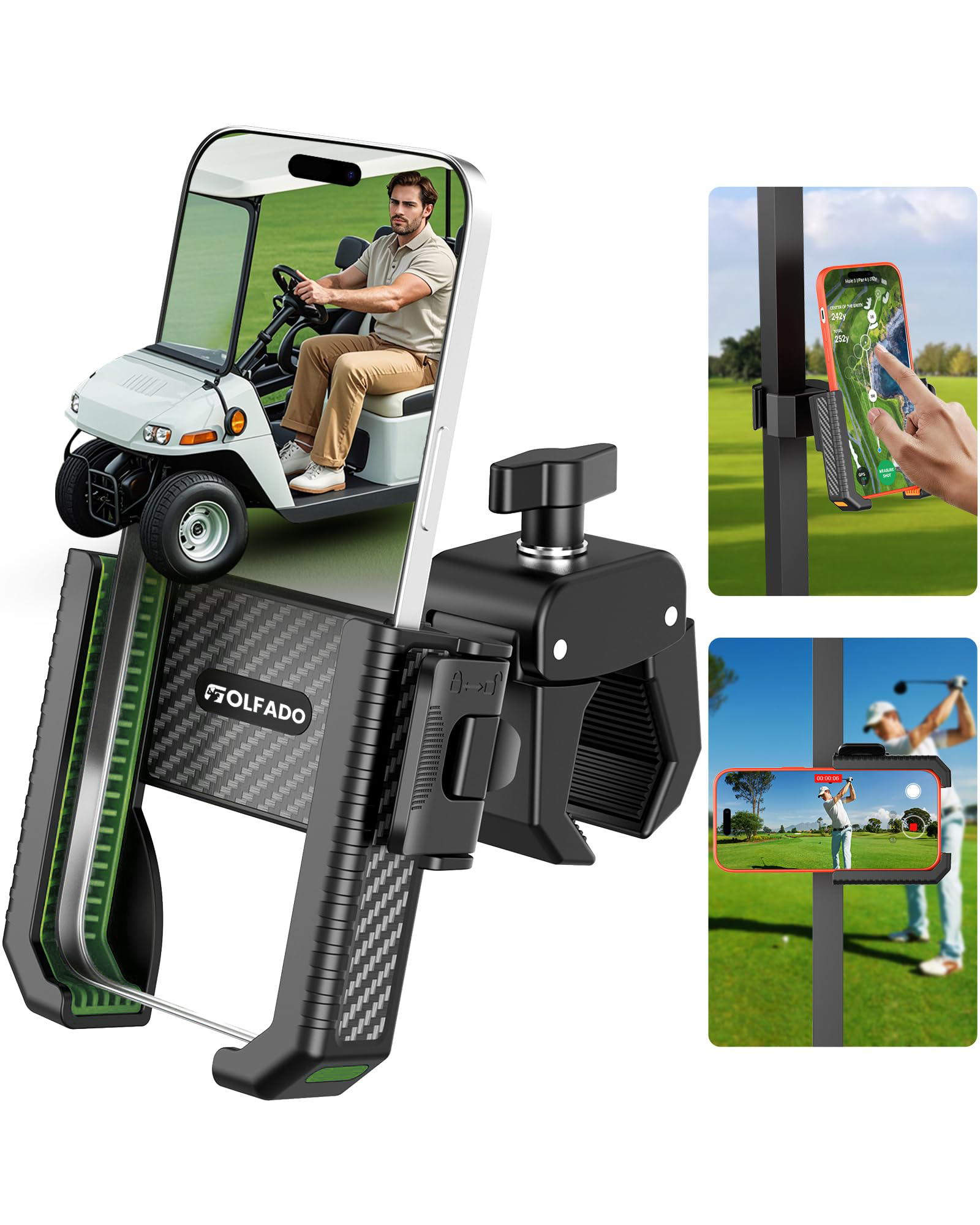Golfado Golf Cart Phone Holder