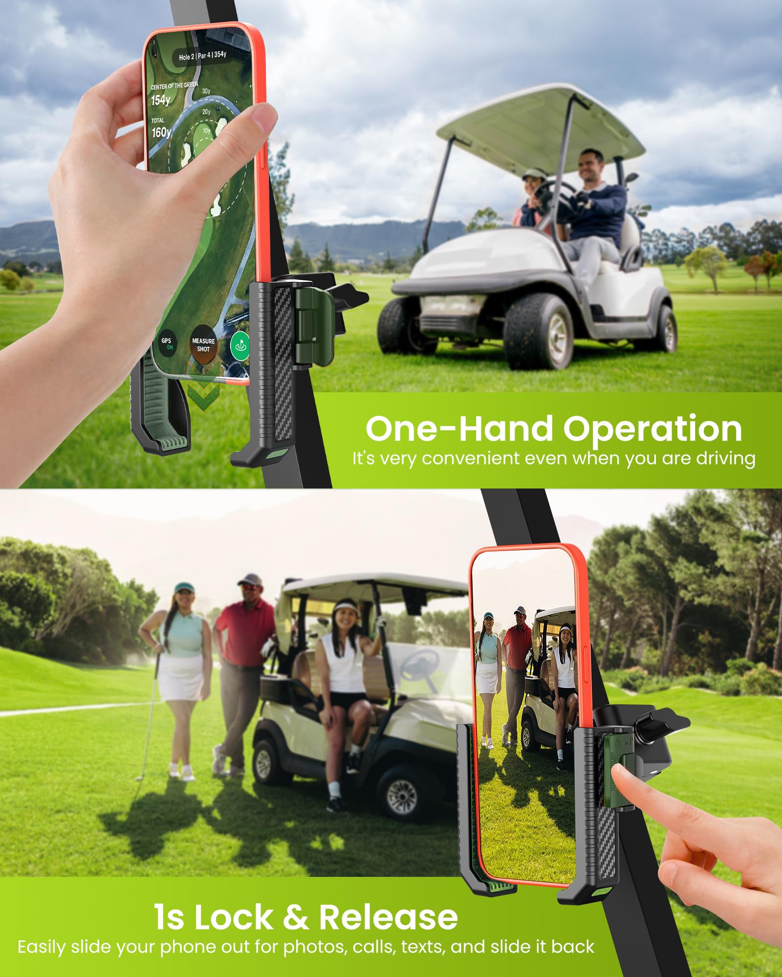 Golfado Golf Cart Phone Holder