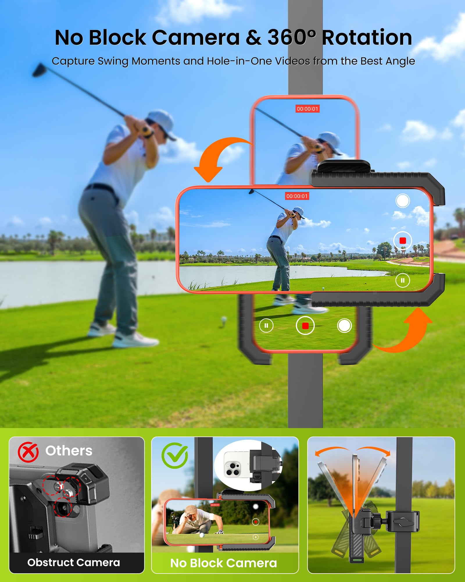 Golfado Golf Cart Phone Holder