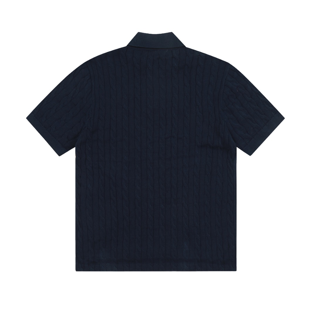 Ralph Lauren Women’s Cable Knit Cotton Polo Shirt